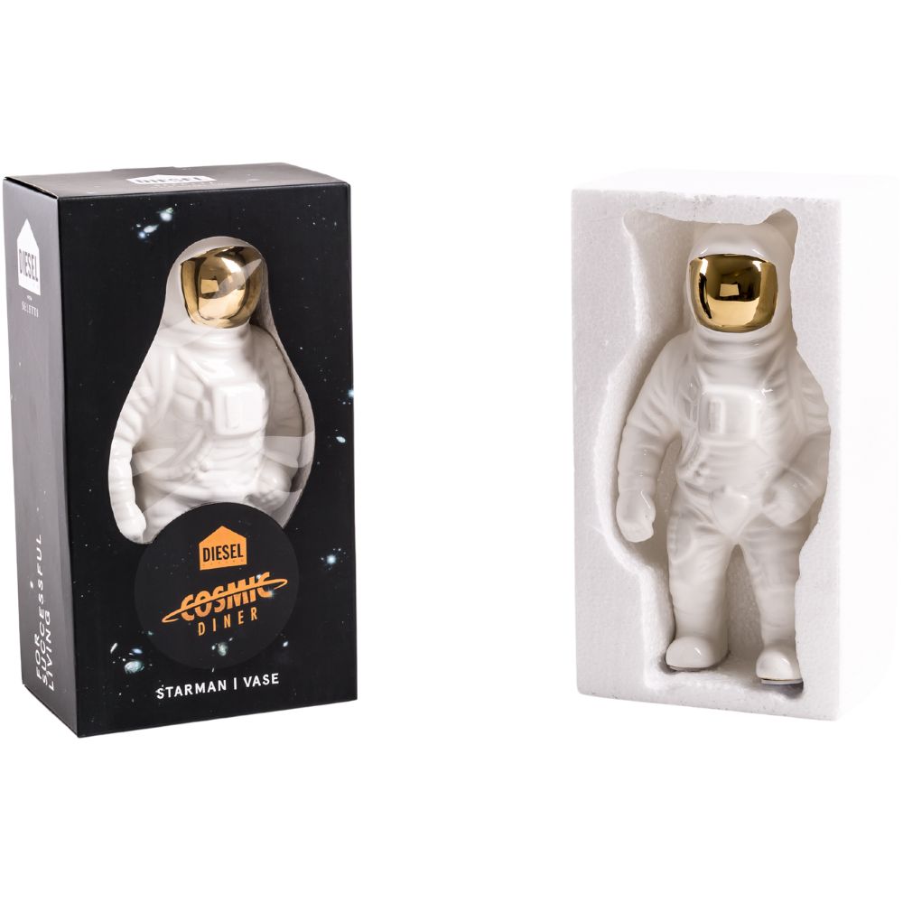 Vas COSMIC DINER STARMAN 28 cm, vit, Seletti