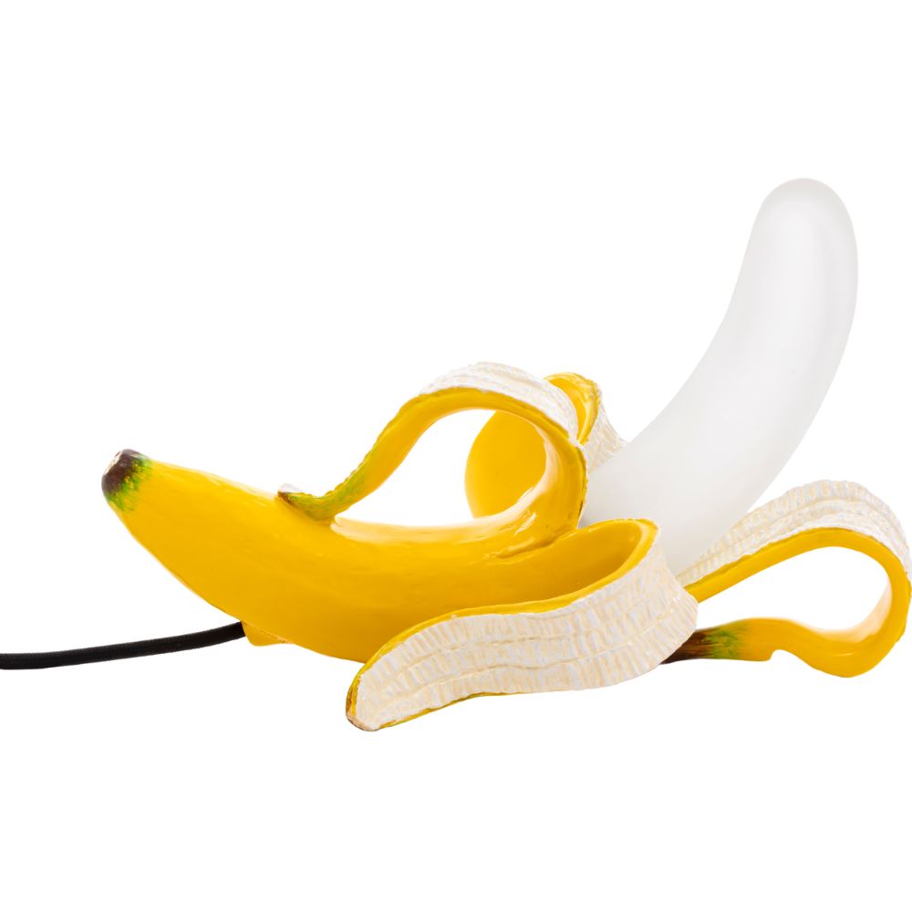 Bordslampa BANANA HUEY 30 cm, gul, Seletti