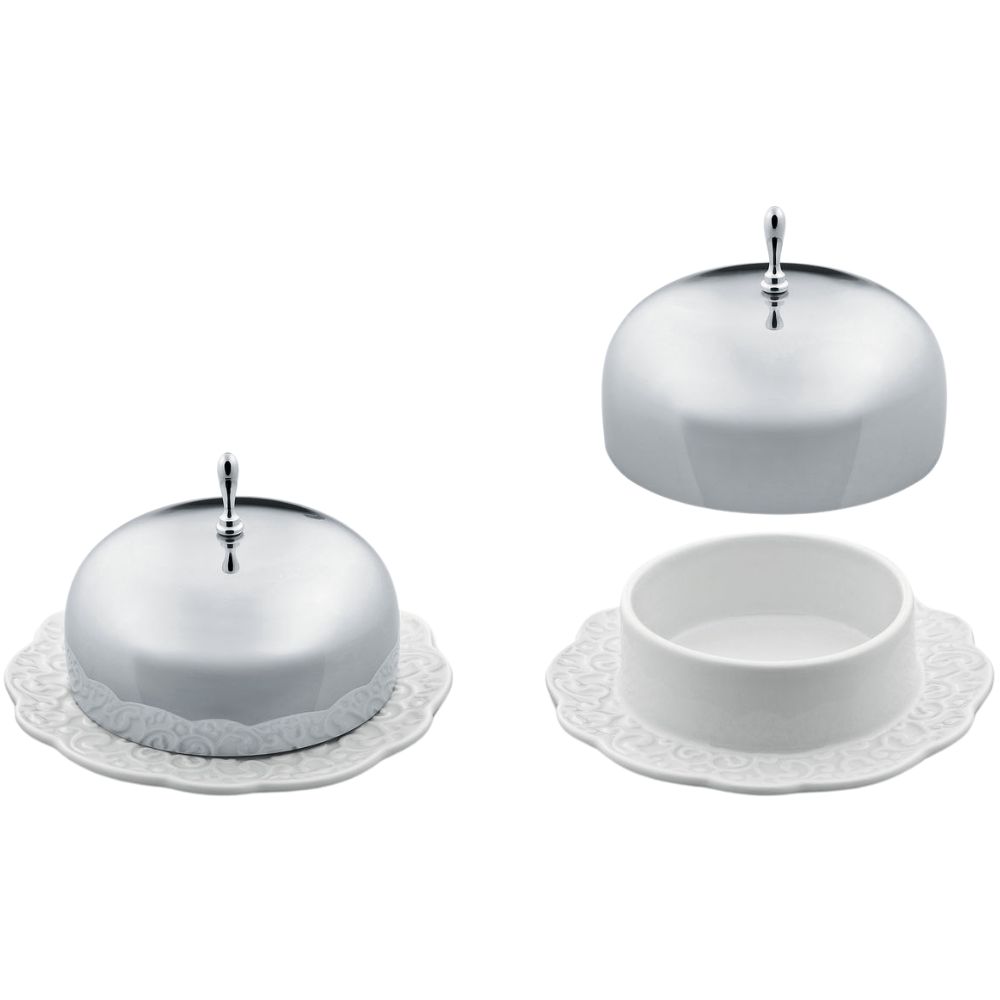 Smörform DRESSED, 12 cm, vit, Alessi