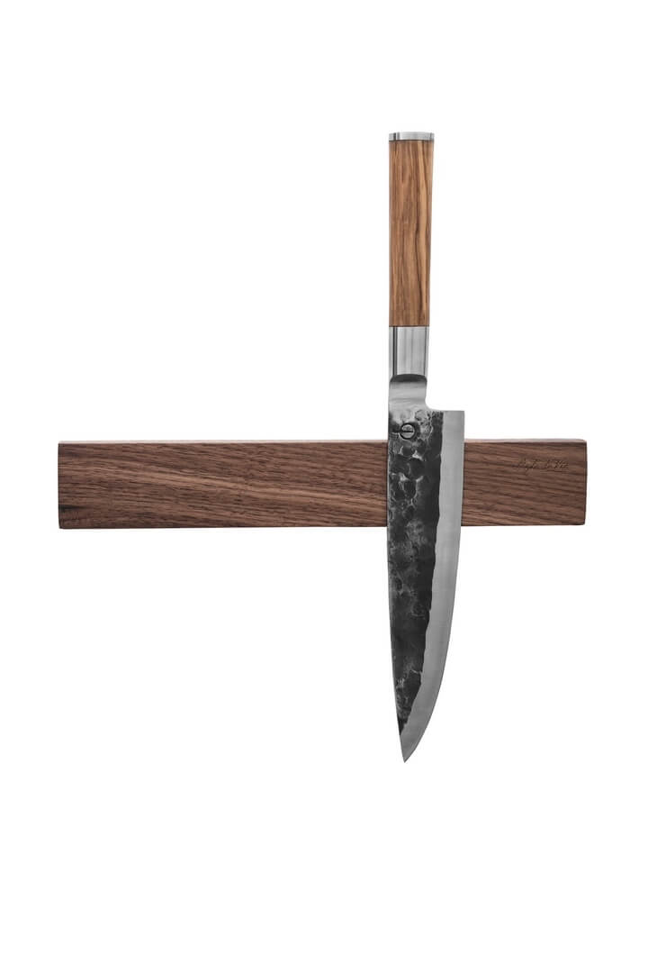 Kockkniv OLIVE 20,5 cm, olivträskaft, Forged