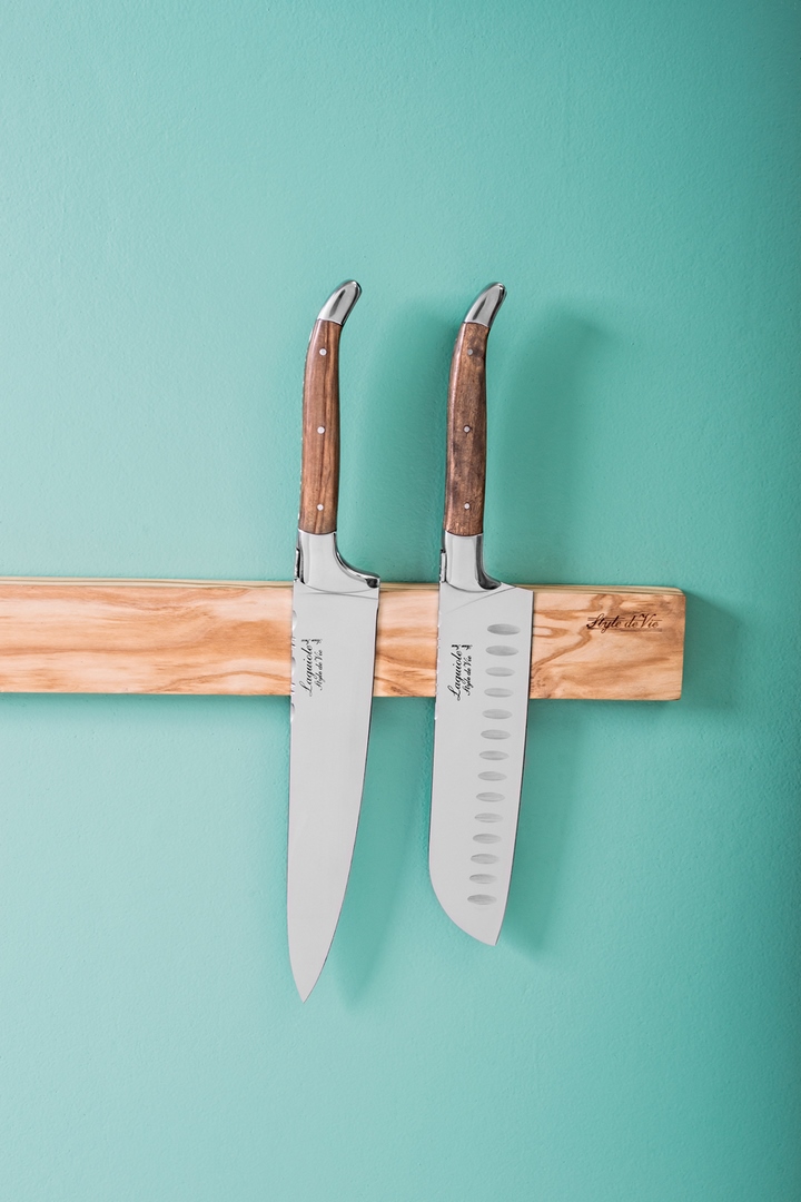 Kockkniv LUXURY 20 cm, presentask, handtag i olivträ, Laguiole