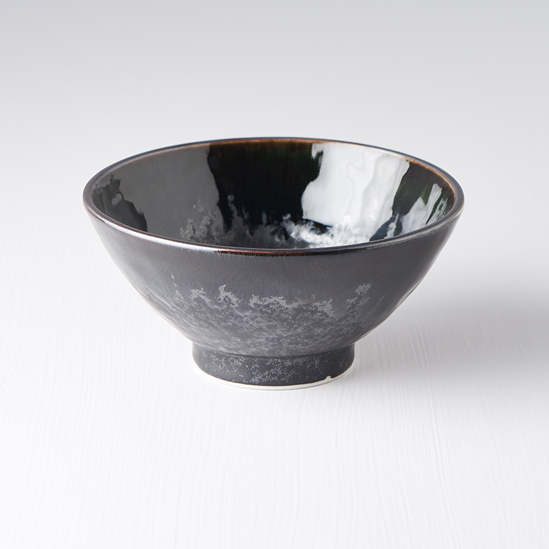 Matskål MATT BLACK 15 cm, 450 ml, MIJ