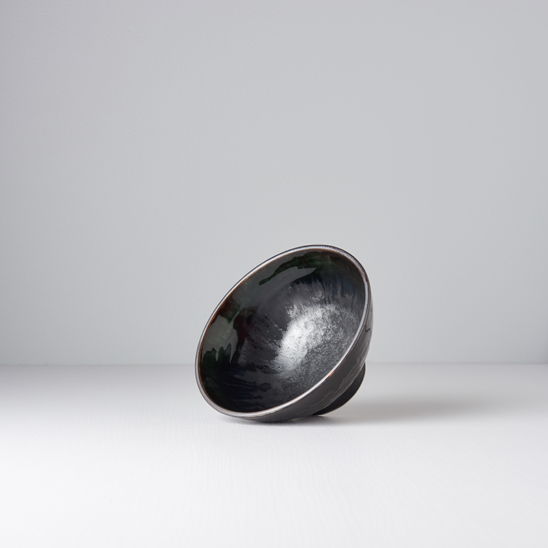 Matskål MATT BLACK 15 cm, 450 ml, MIJ