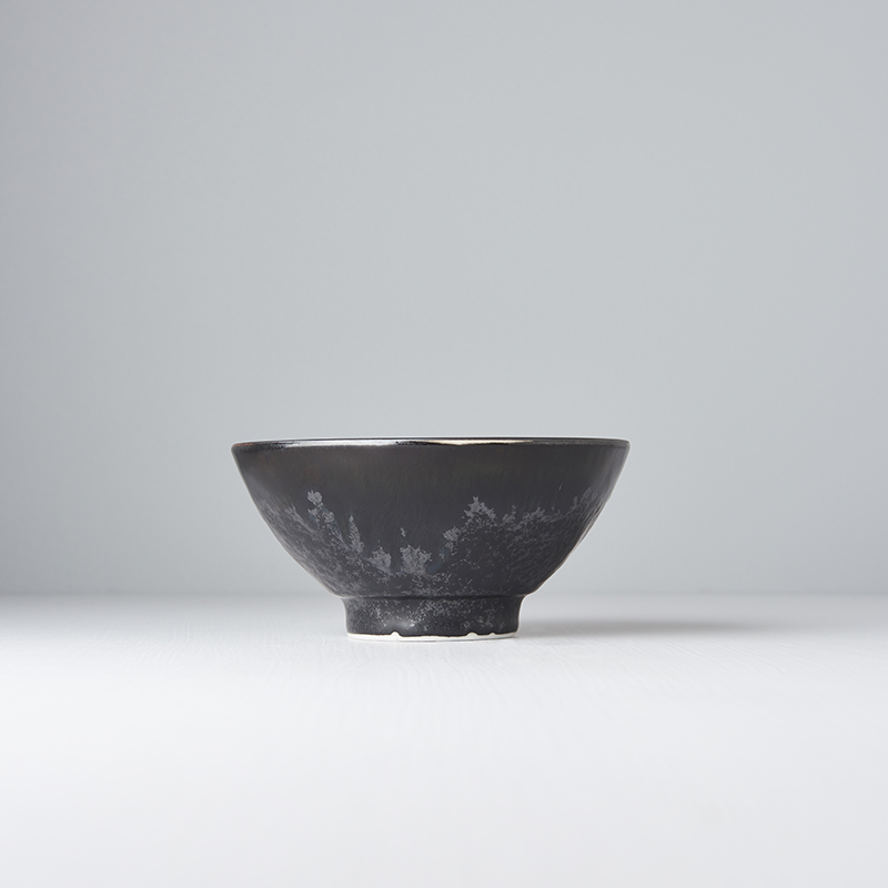 Matskål MATT BLACK 15 cm, 450 ml, MIJ