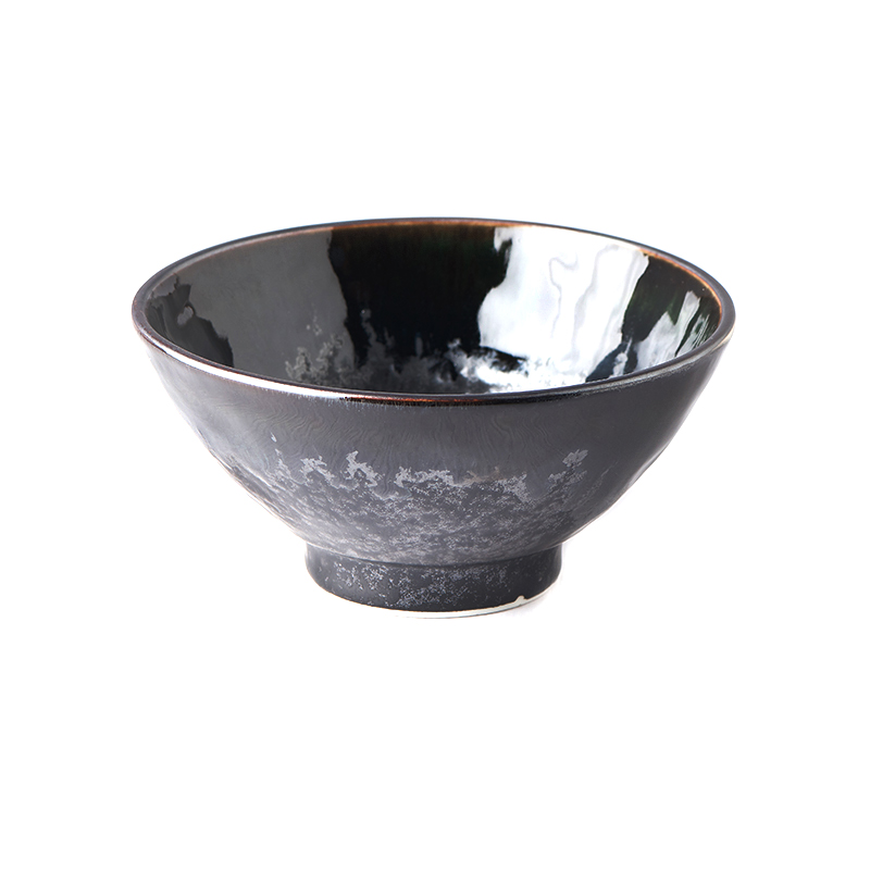 Matskål MATT BLACK 15 cm, 450 ml, MIJ