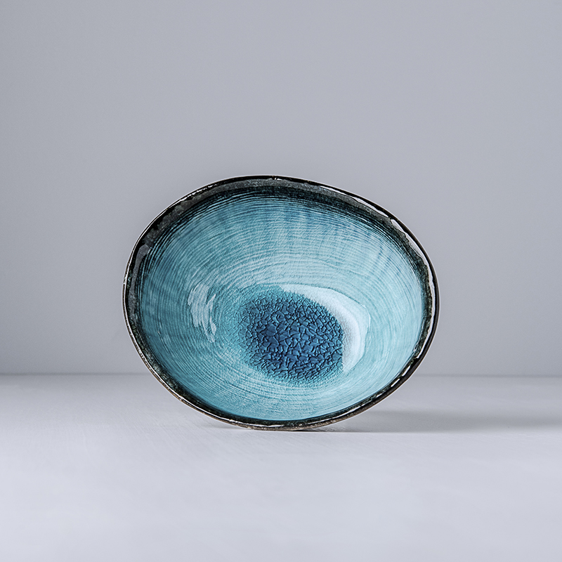 Liten skål SKY BLUE 17 cm, 450 ml, oval, MIJ