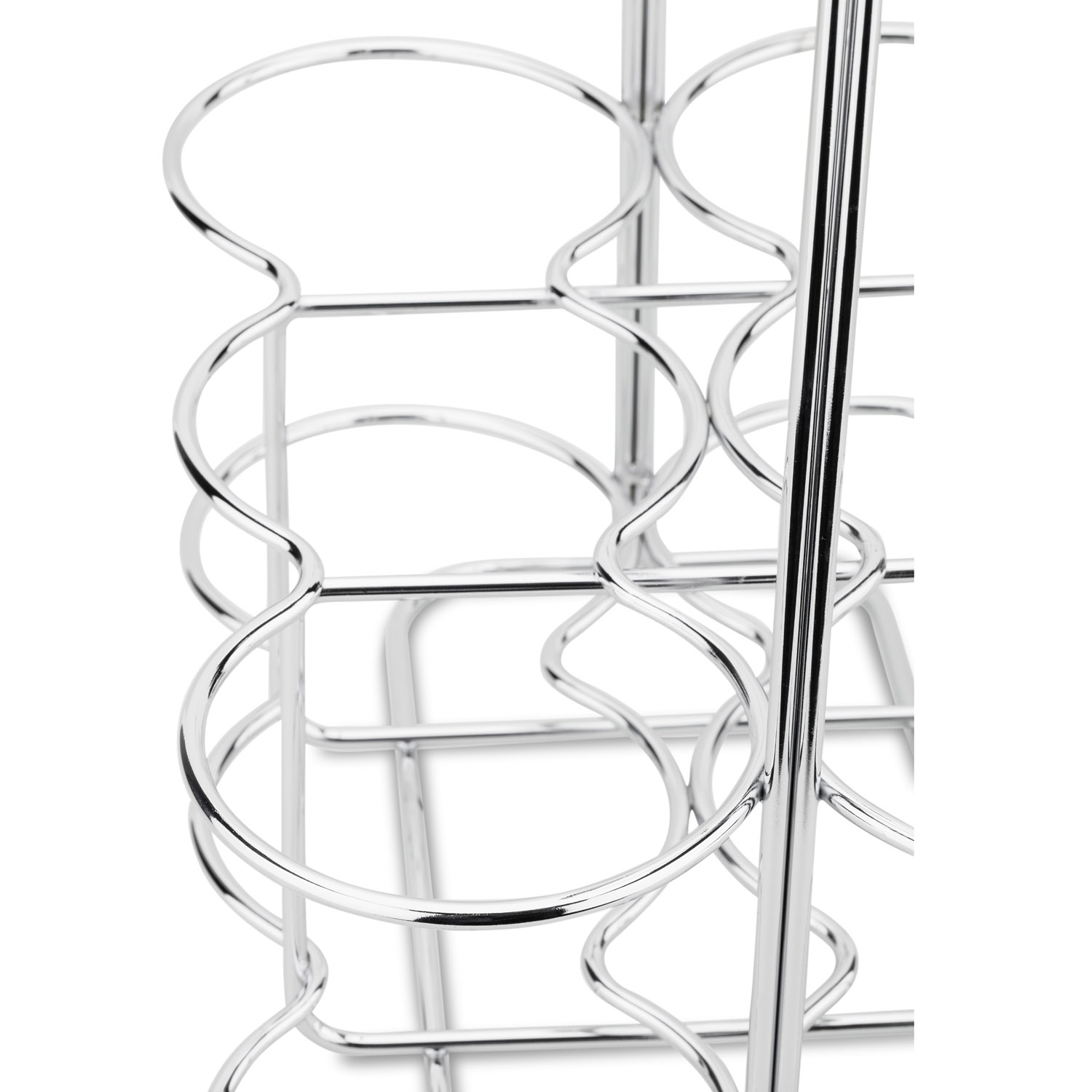 Vinflaskhållare WIRES, kromat rostfritt stål, Blomus