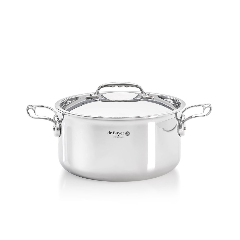 Kastrull AFFINITY 24 cm, med lock, de Buyer