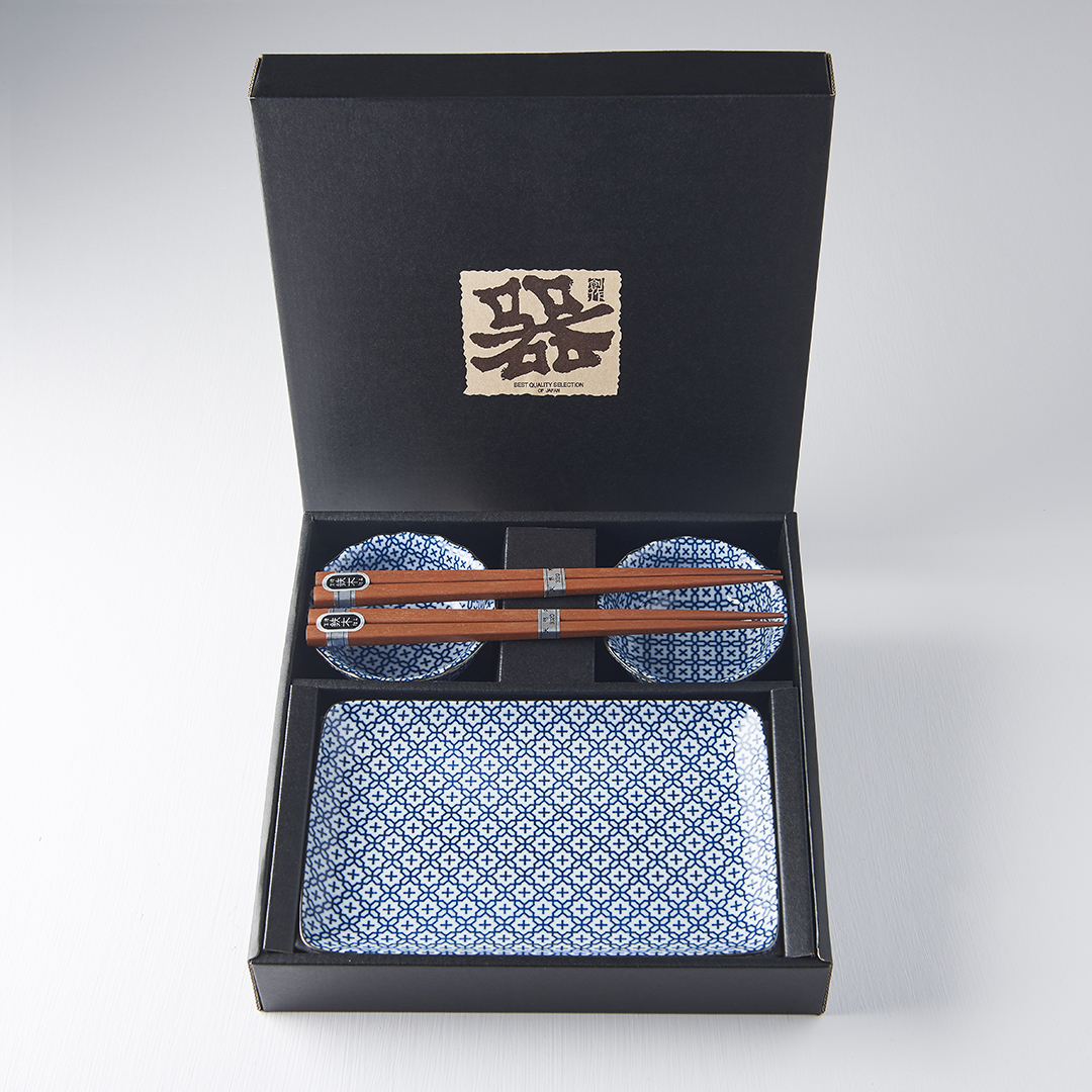 Sushi-set GEOMETRIC FLOWERS, 6 st, MIJ