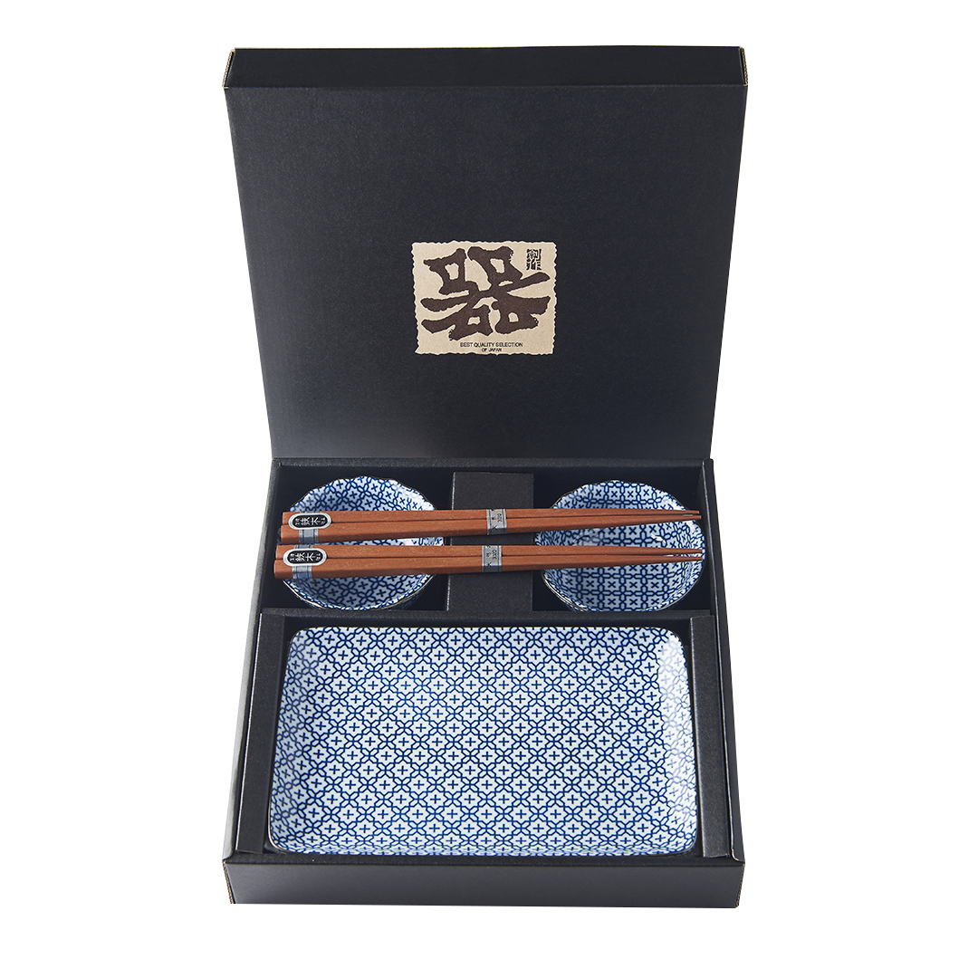 Sushi-set GEOMETRIC FLOWERS, 6 st, MIJ