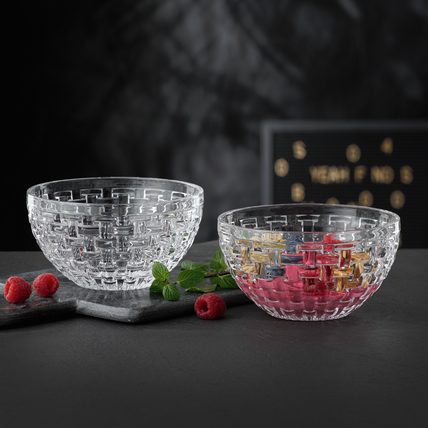 Serveringsskål BOSSA NOVA, set i 2 delar, 15 cm, Nachtmann