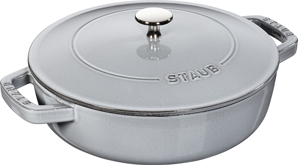 Gryta 24 cm, grafitgrå, gjutjärn, Staub