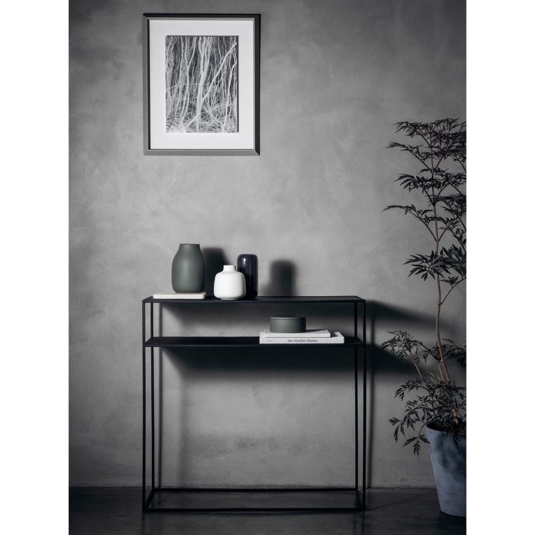 Konsolbord FERA 85 cm, svart, stål, Blomus