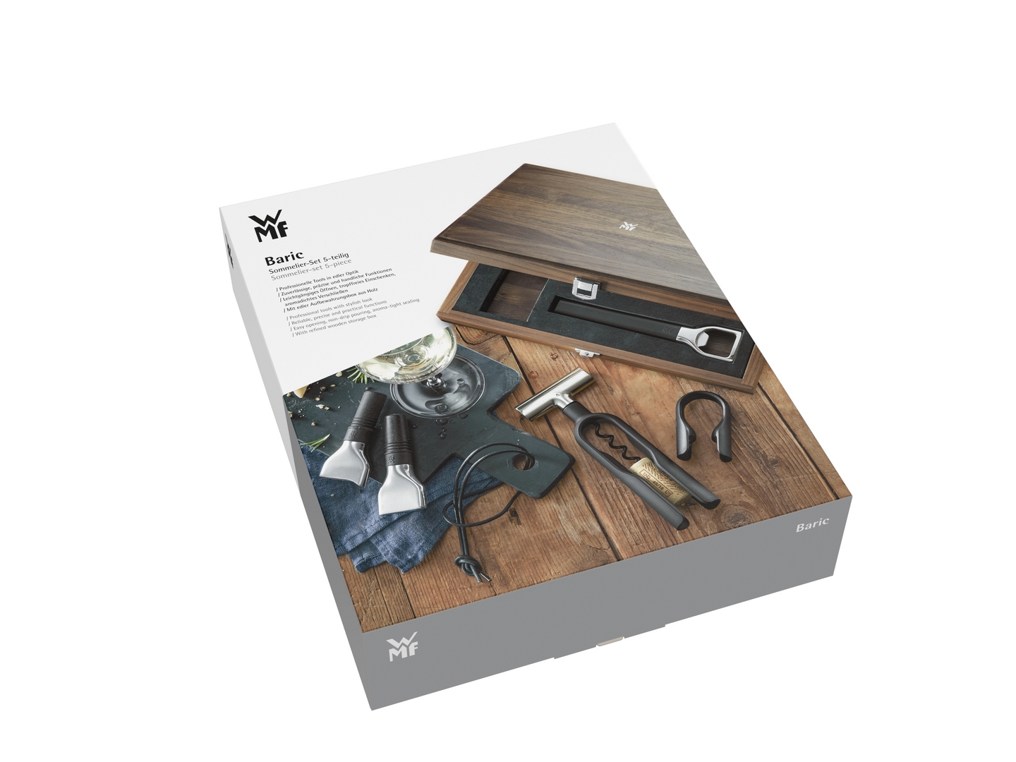 Vintillbehör set BARIC, 5 st, presentförpackning, rostfritt stål, WMF