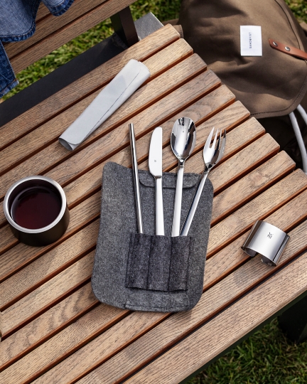 Bestickset to-go MY2GO, med fodral, grön, WMF