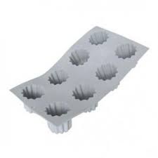 Canneléform ELASTOMOULE, för 8 canelébullar 5,5 cm, silikon, de Buyer