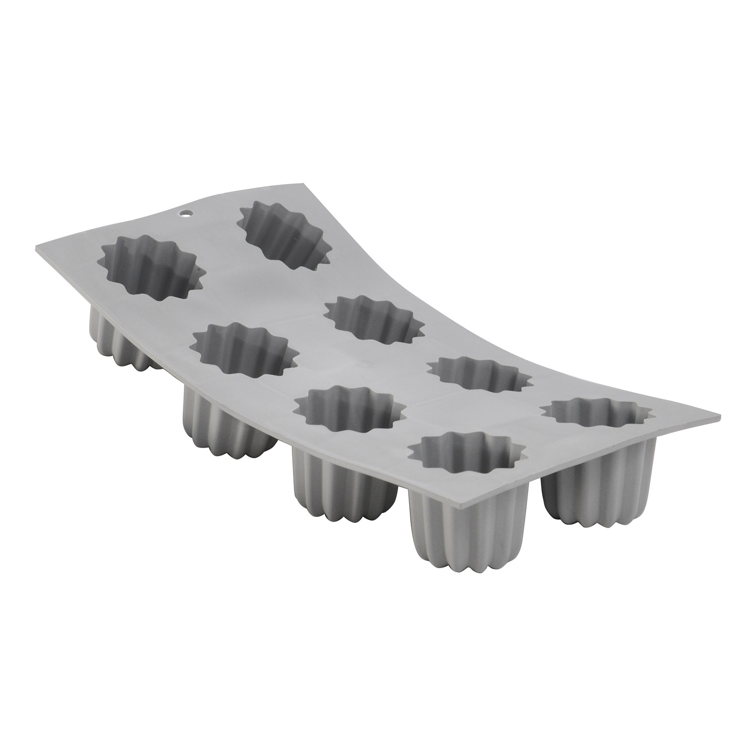 Canneléform ELASTOMOULE, för 8 canelébullar 5,5 cm, silikon, de Buyer