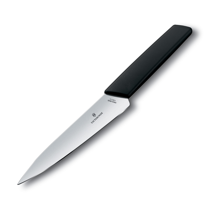 Universalkniv SWISS MODERN 15 cm, svart, Victorinox