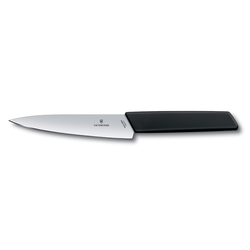 Universalkniv SWISS MODERN 15 cm, svart, Victorinox