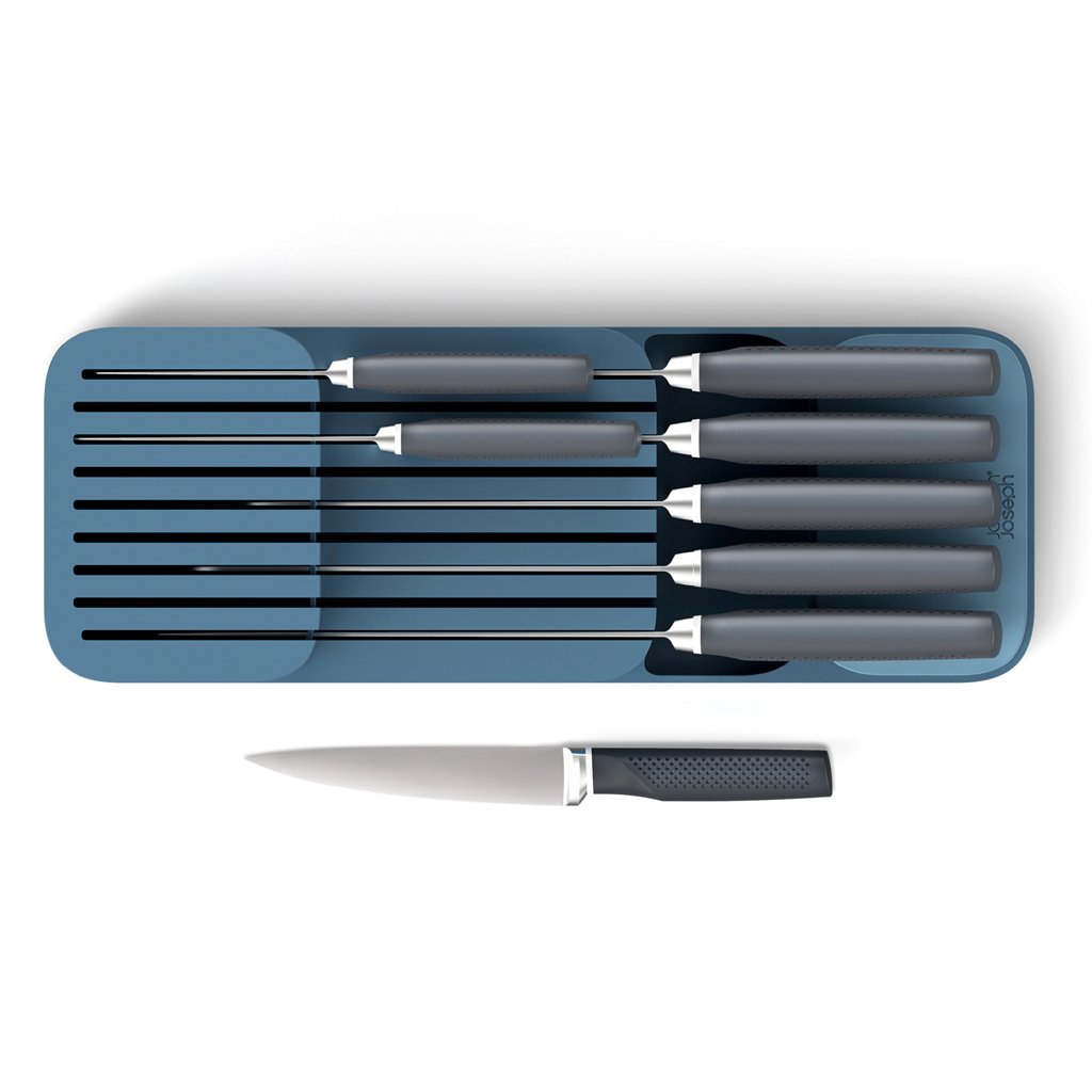 Knivlådans organisatör DRAWER STORE, blå, Joseph Joseph