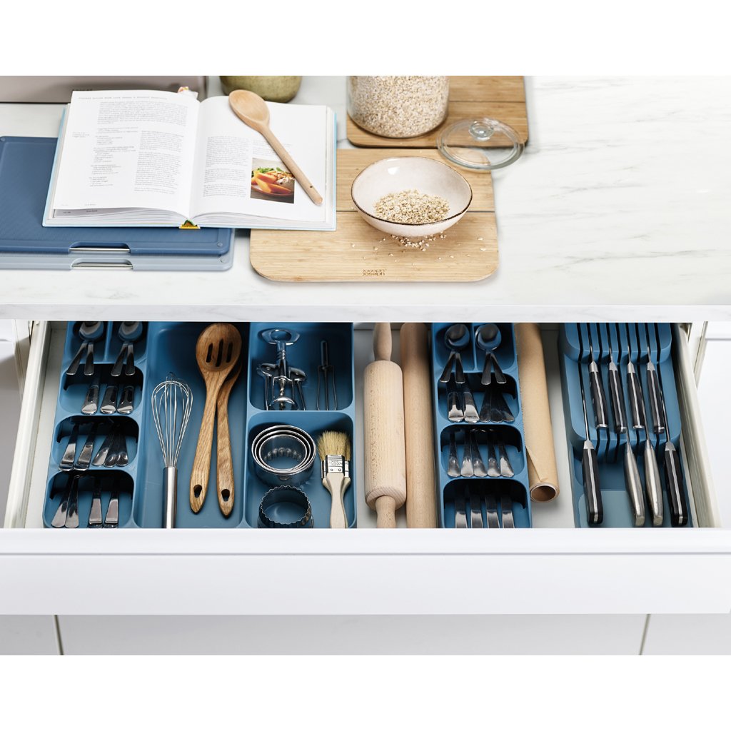 Knivlådans organisatör DRAWER STORE, blå, Joseph Joseph