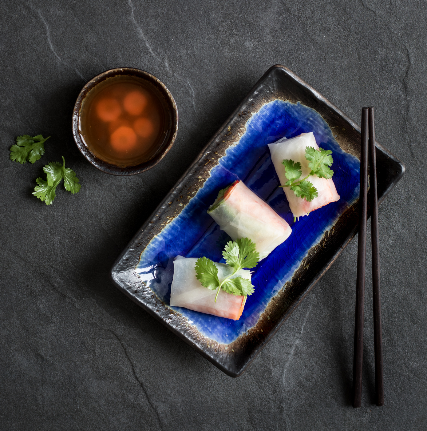 Sushi-tallrik COBALT BLUE 21 x 13 cm, MIJ