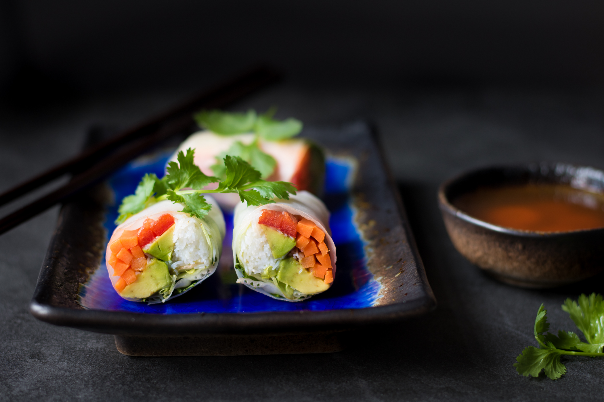 Sushi-tallrik COBALT BLUE 21 x 13 cm, MIJ