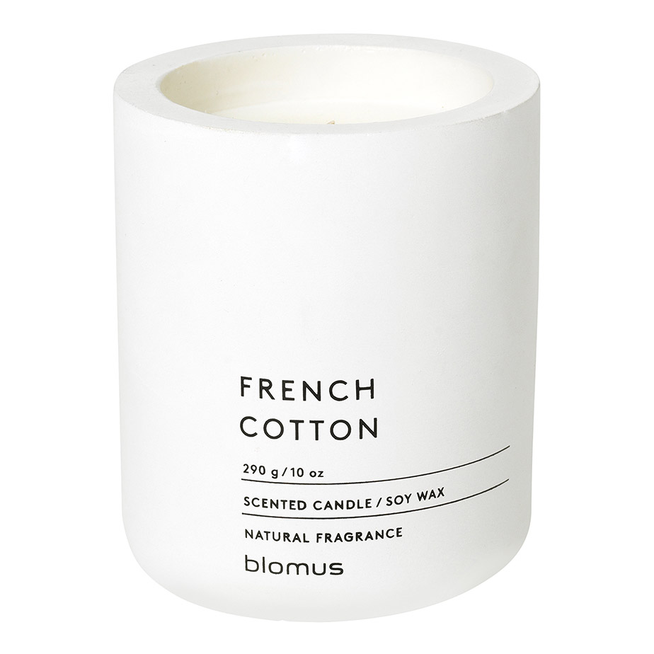 Doftljus FRAGA, ⌀ 9 cm, fransk bomull, Blomus