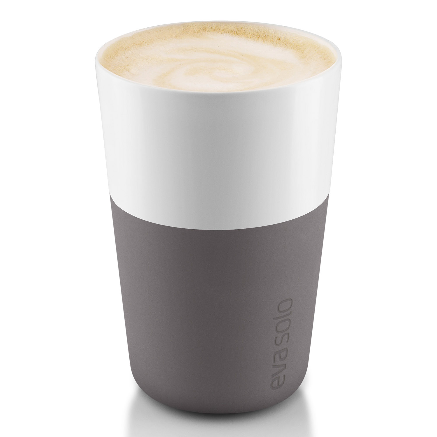 Mugg 360 ml, set i 2 delar, med silikonöverdrag, grå, Eva Solo
