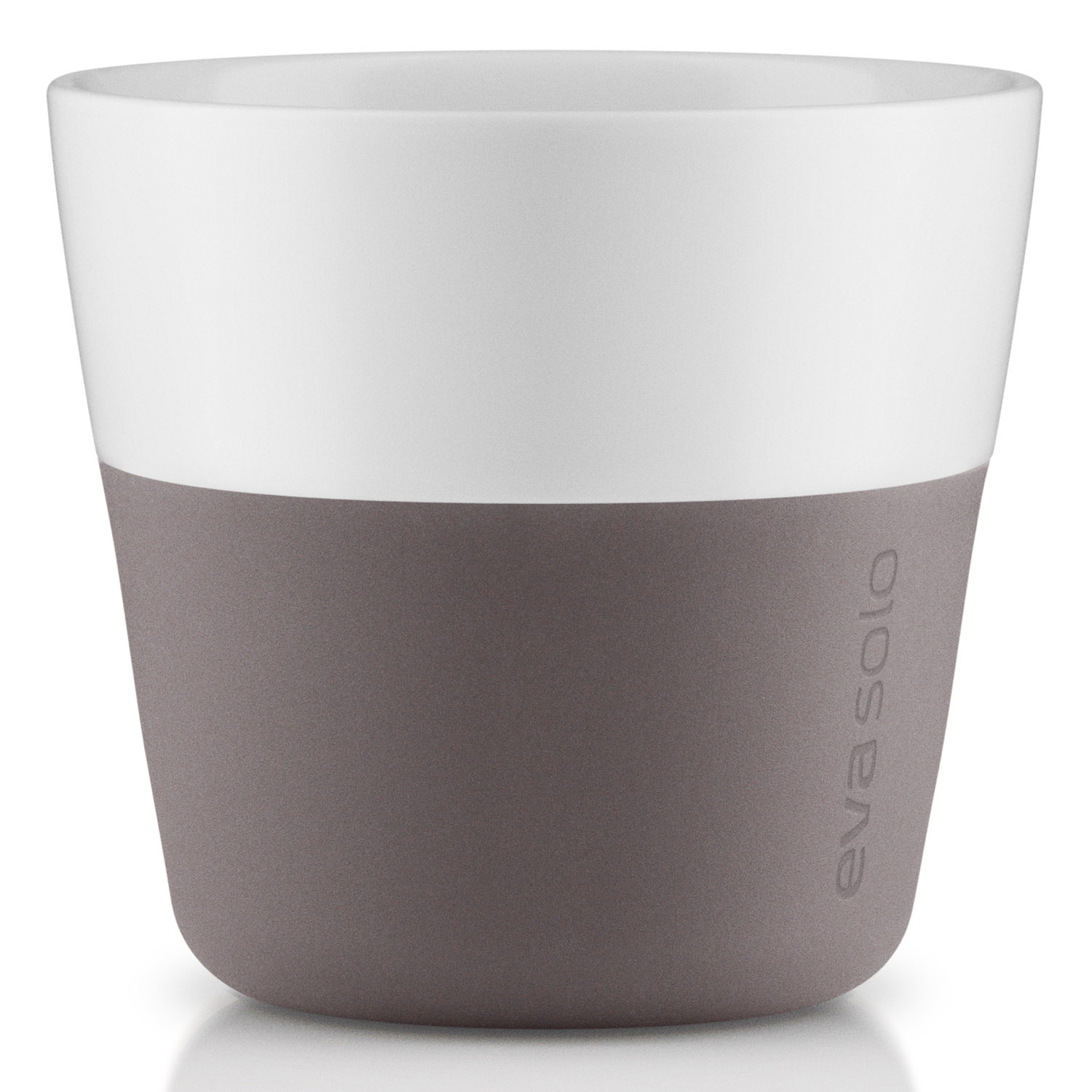 Mugg 230 ml, set i 2 delar, med silikonöverdrag, grå, Eva Solo