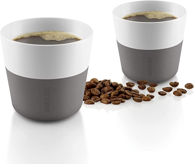 Mugg 230 ml, set i 2 delar, med silikonöverdrag, grå, Eva Solo