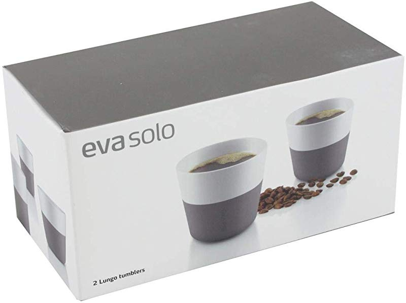 Mugg 230 ml, set i 2 delar, med silikonöverdrag, grå, Eva Solo