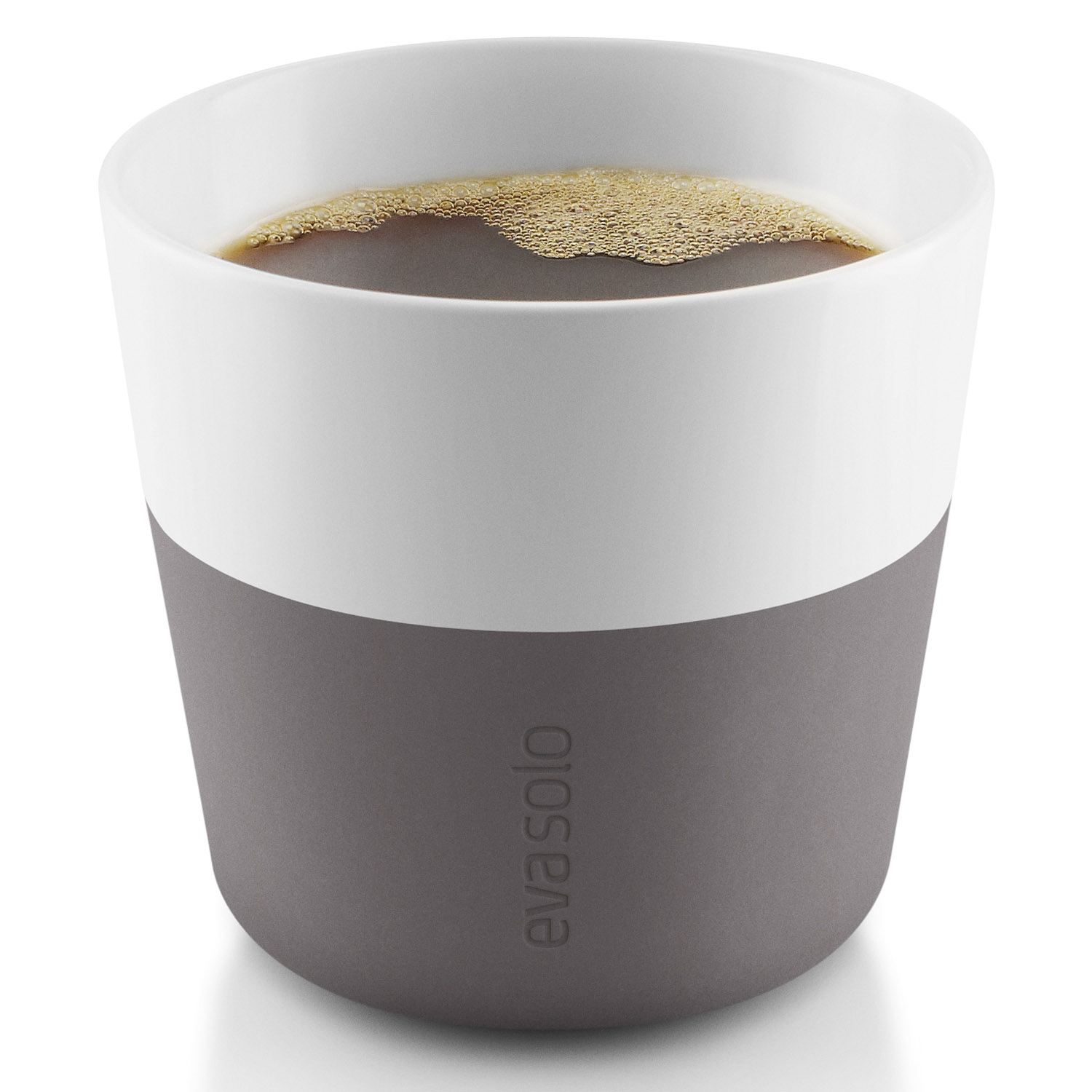 Mugg 230 ml, set i 2 delar, med silikonöverdrag, grå, Eva Solo