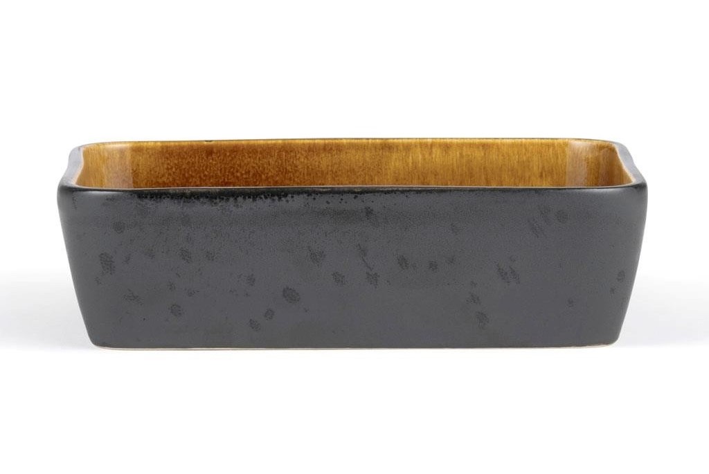 Ugnsform 33 x 21, svart/bärnsten, Bitz