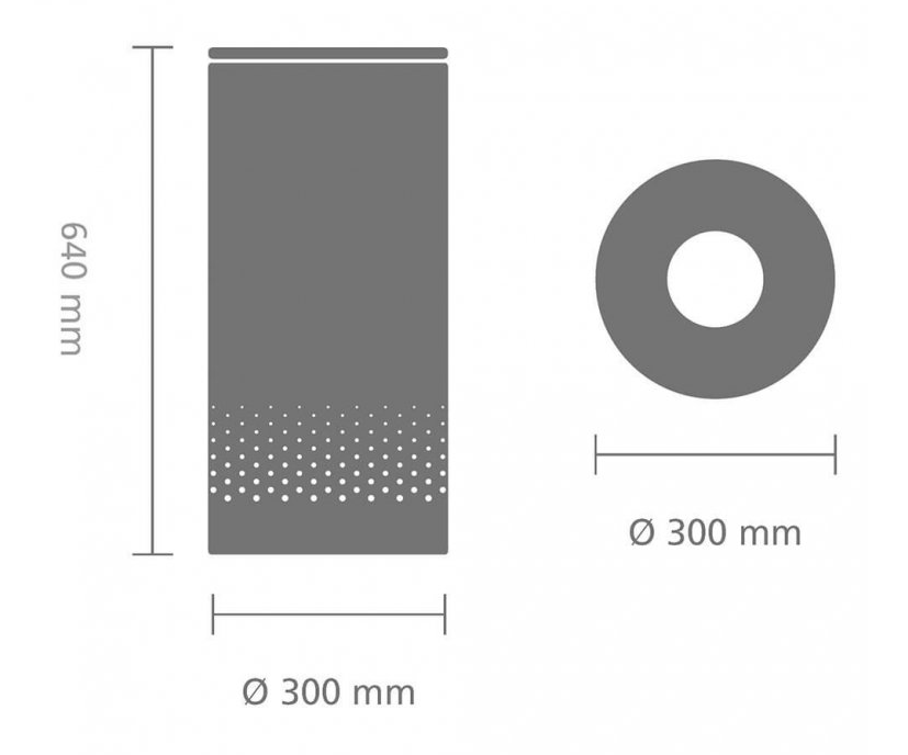 Tvätt-tunna 35 l, med korklock, svart, Brabantia