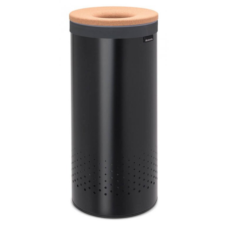 Tvätt-tunna 35 l, med korklock, svart, Brabantia