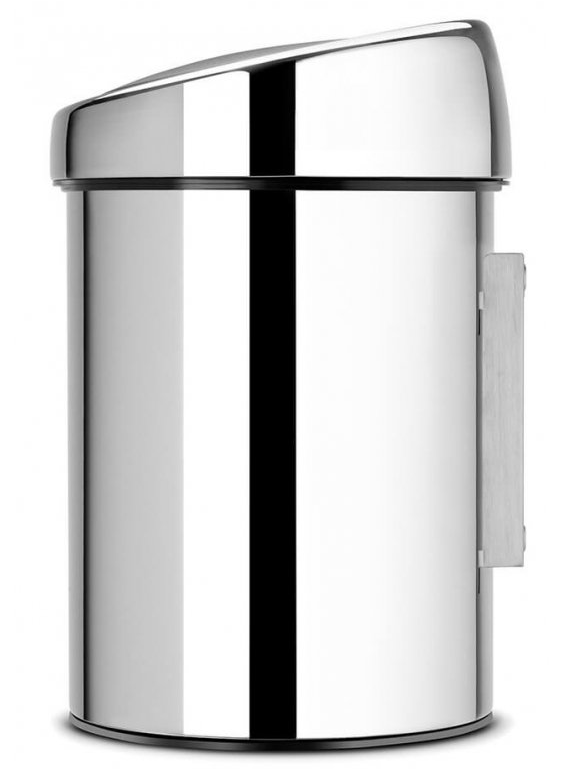 Soptunna med trycklock TOUCH BIN 3 l, blankt stål, Brabantia