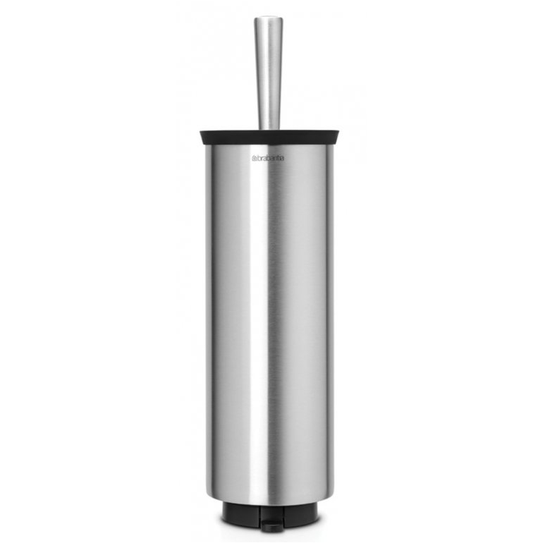Toalettborsthållare, matt stål, Brabantia