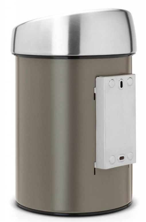 Soptunna med trycklock TOUCH BIN 3 l, platina, Brabantia