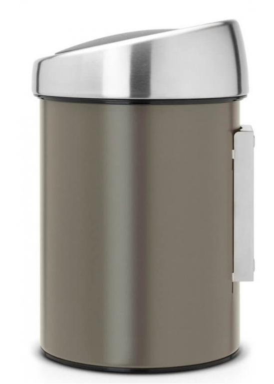 Soptunna med trycklock TOUCH BIN 3 l, platina, Brabantia