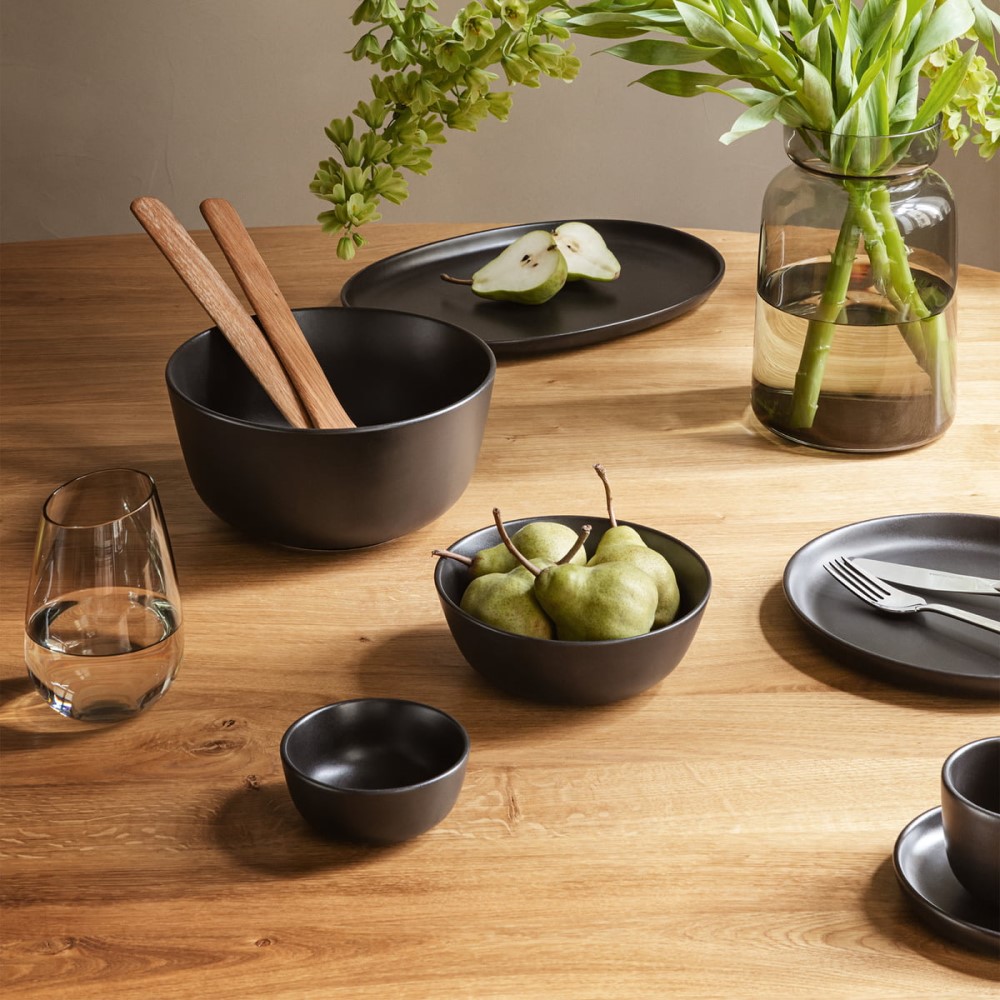 Djup tallrik NORDIC KITCHEN 20 cm, svart, stengods, Eva Solo