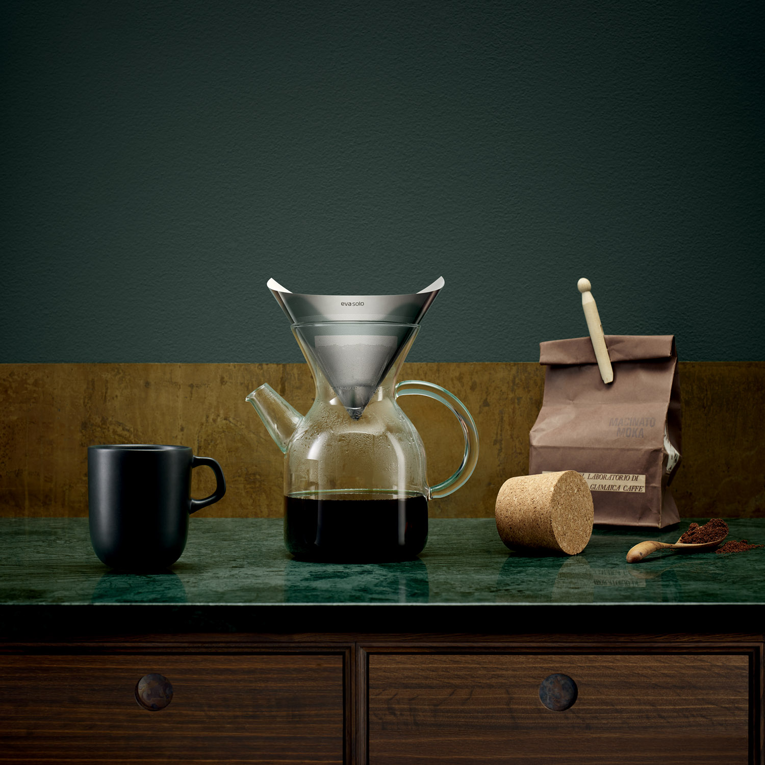 Mugg NORDIC KITCHEN 300 ml, svart, stengods, Eva Solo