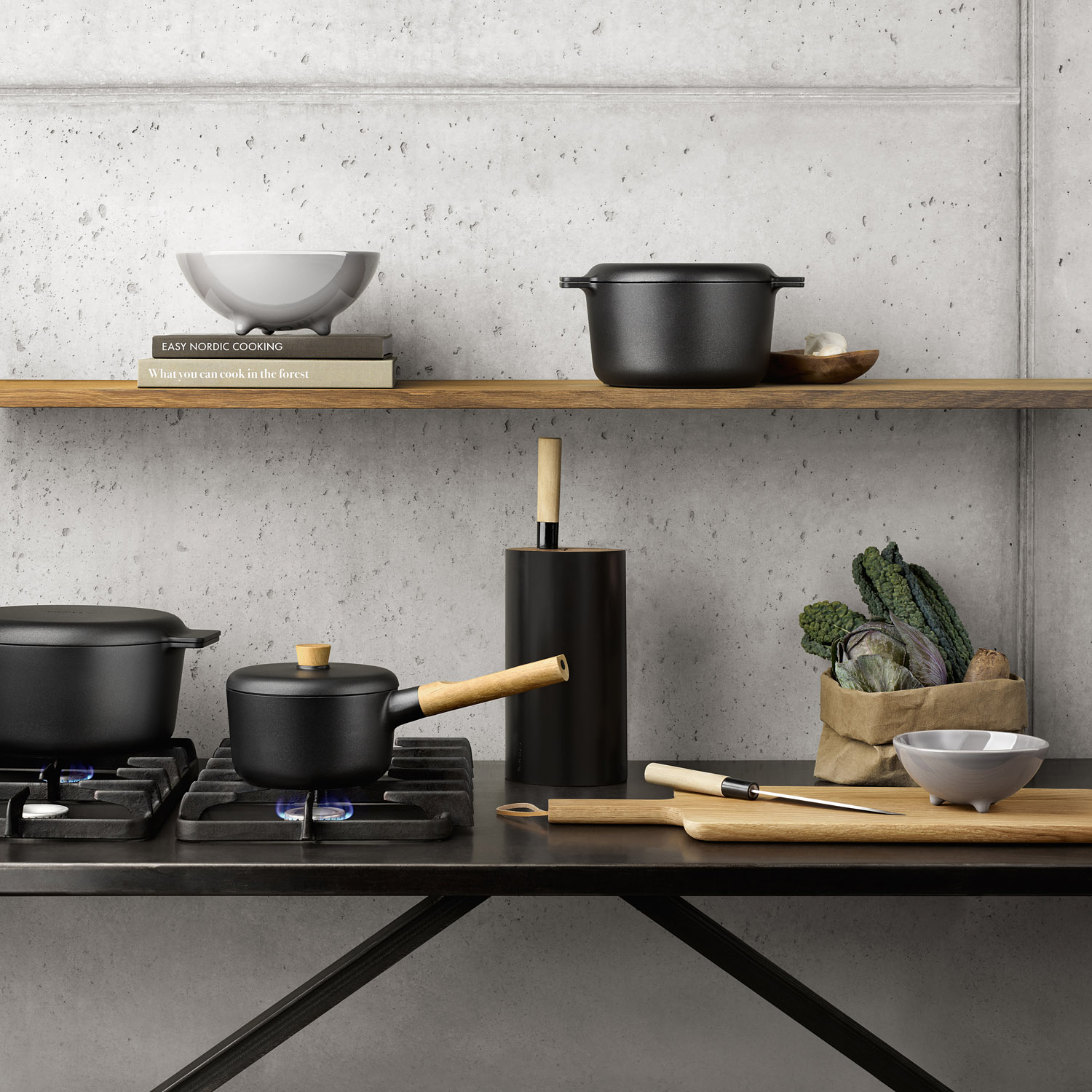 Kastrull NORDIC KITCHEN 16 cm, med lock, Eva Solo
