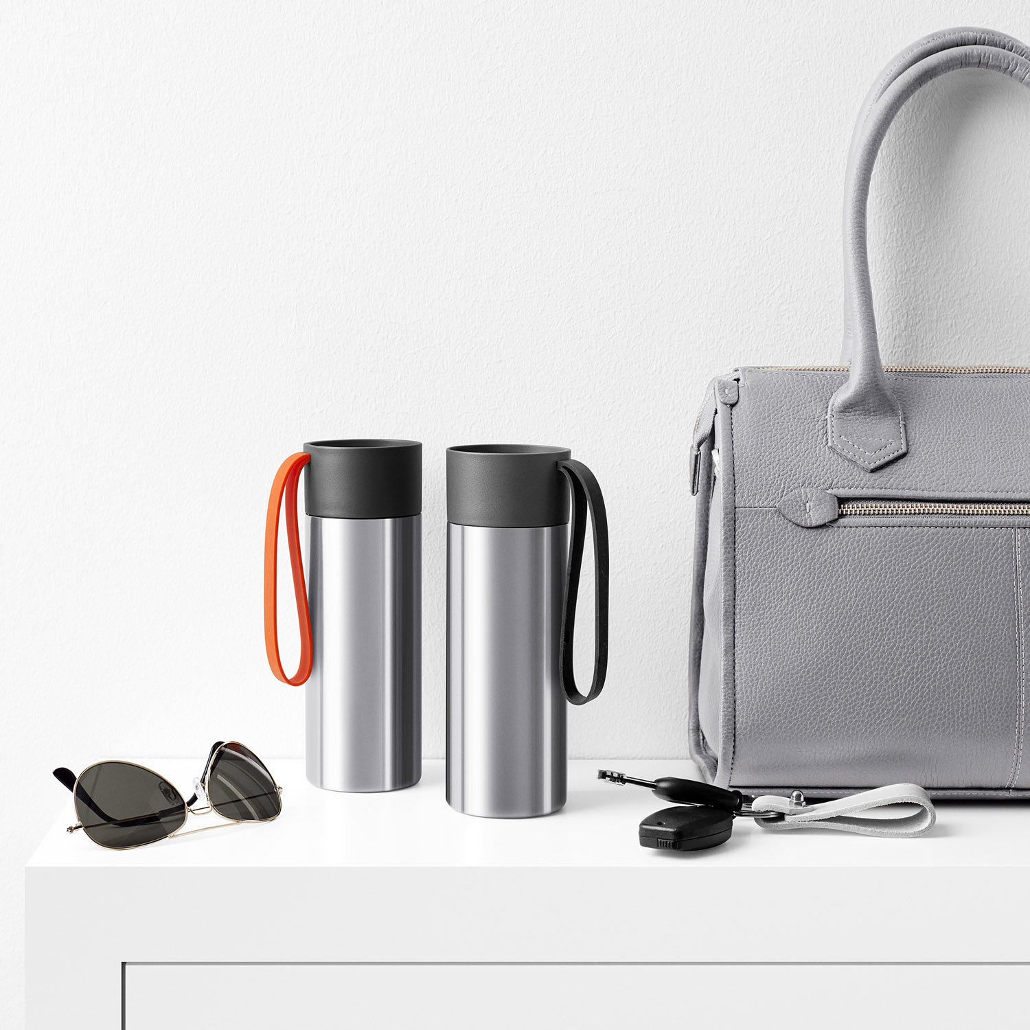 Resemugg TO GO, 350 ml, grått, rostfritt stål, Eva Solo