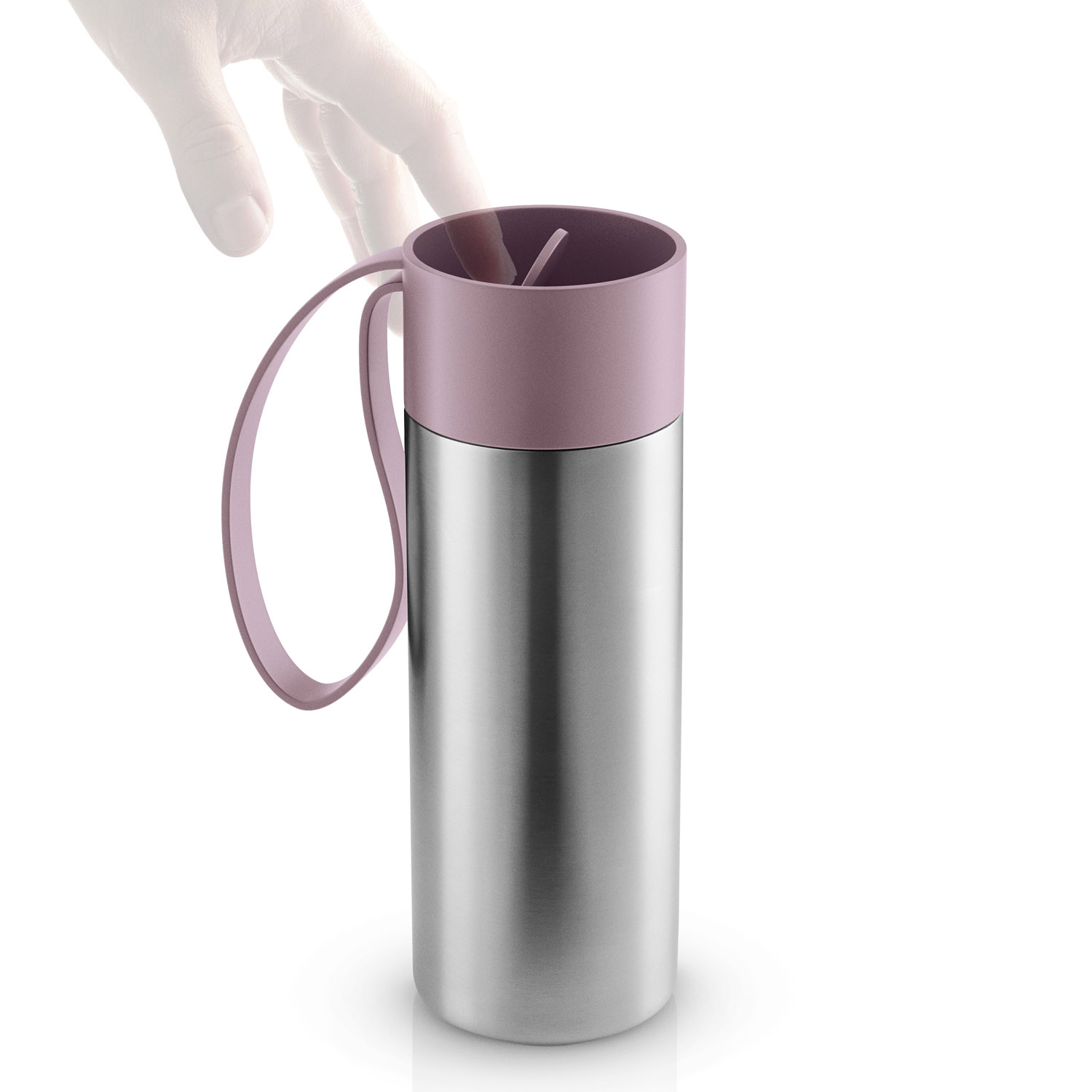 Resemugg TO GO 350 ml, rosa lock, rostfritt stål, Eva Solo