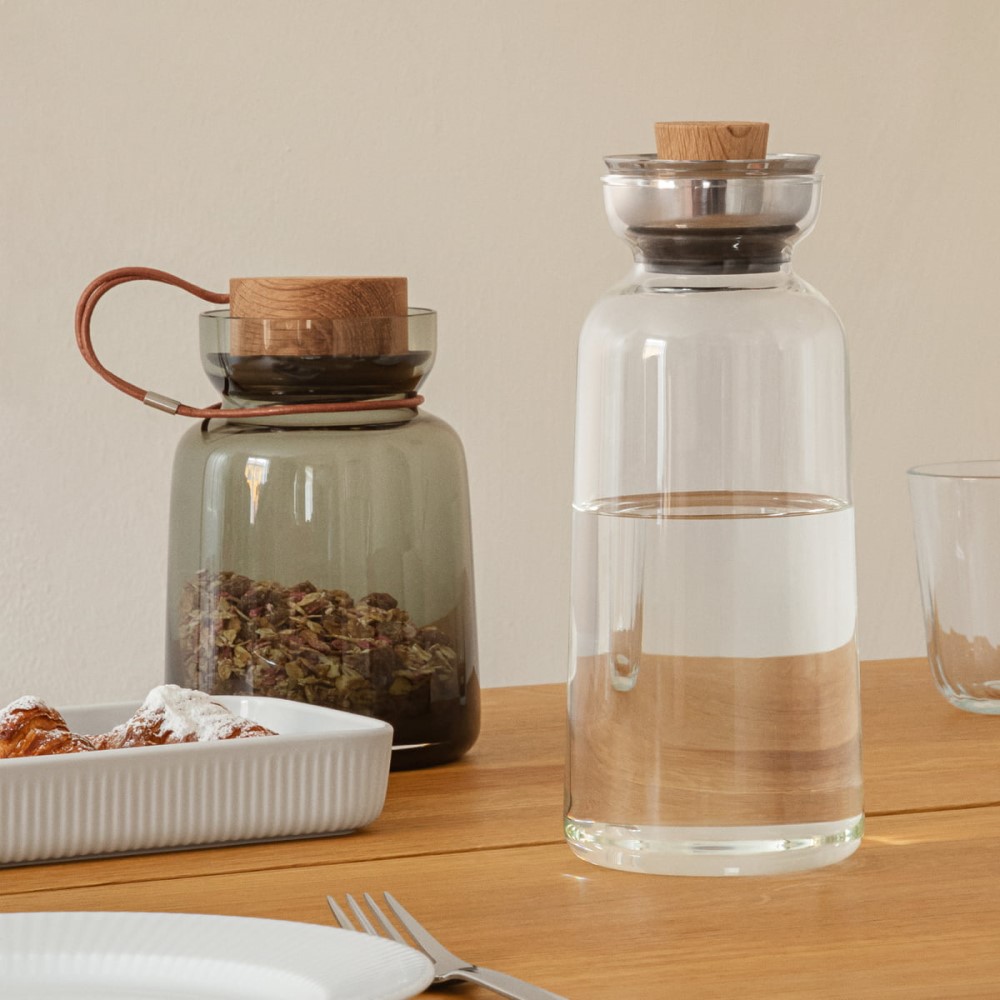 Köksförvaringsburk SILHOUETTE 700 ml, rökfärgat glas, Eva Solo