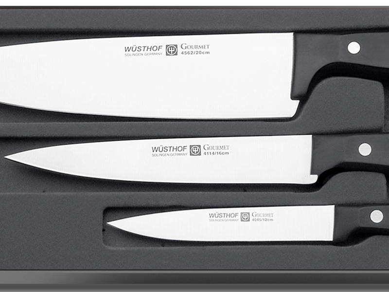 Köttkniv set GOURMET, 3 st, Wüsthof