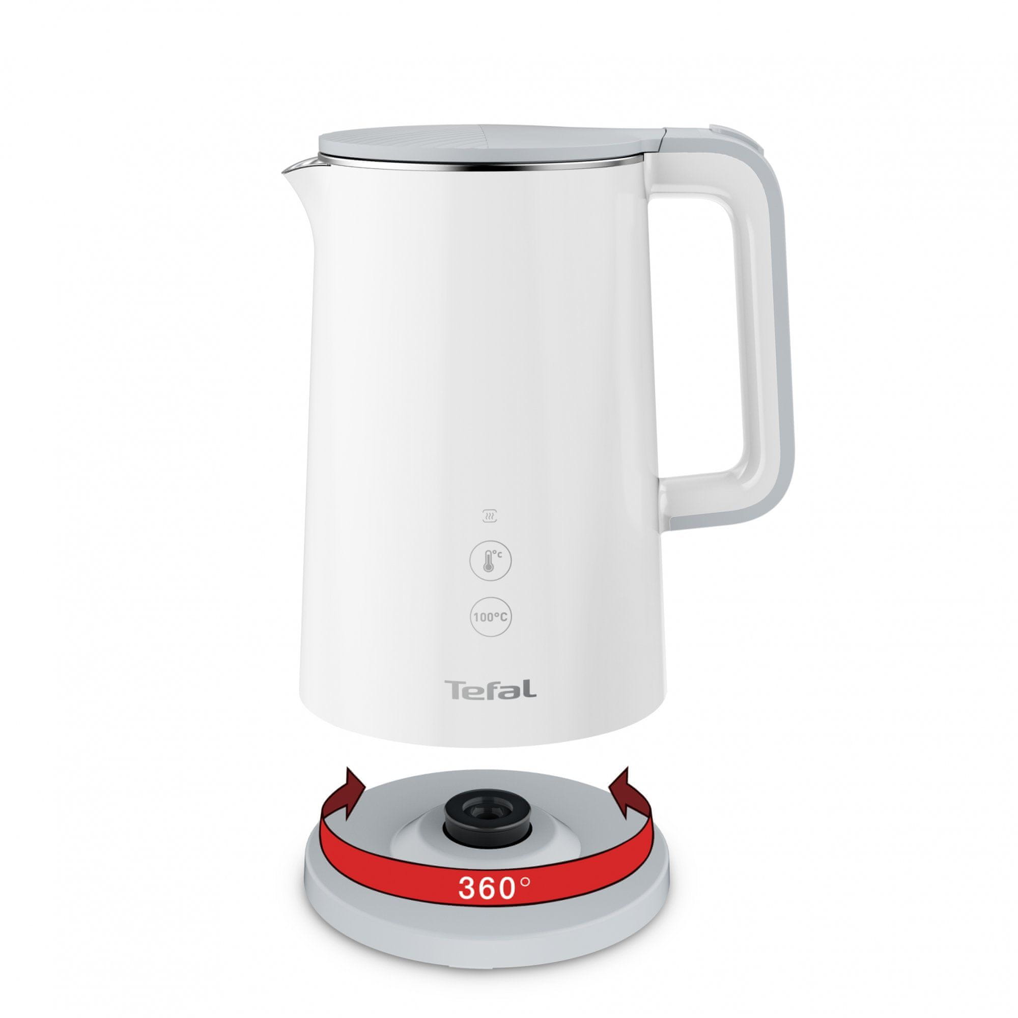 Elektrisk vattenkokare SENSE 1,5 l, vit, Tefal