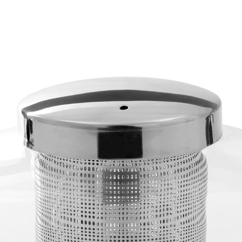 Tekanna med sil LEAF 500 ml, glas/rostfritt stål, Viva Scandinavia