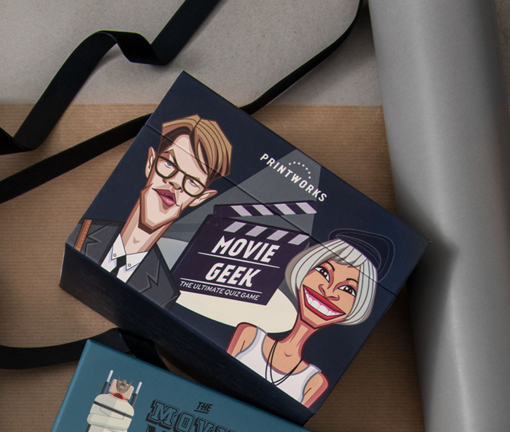 Trivia-spel MOVIE GEEK, 50 st, Printworks